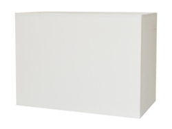 Lámpara de mesa rectangular D47 blanca Corep