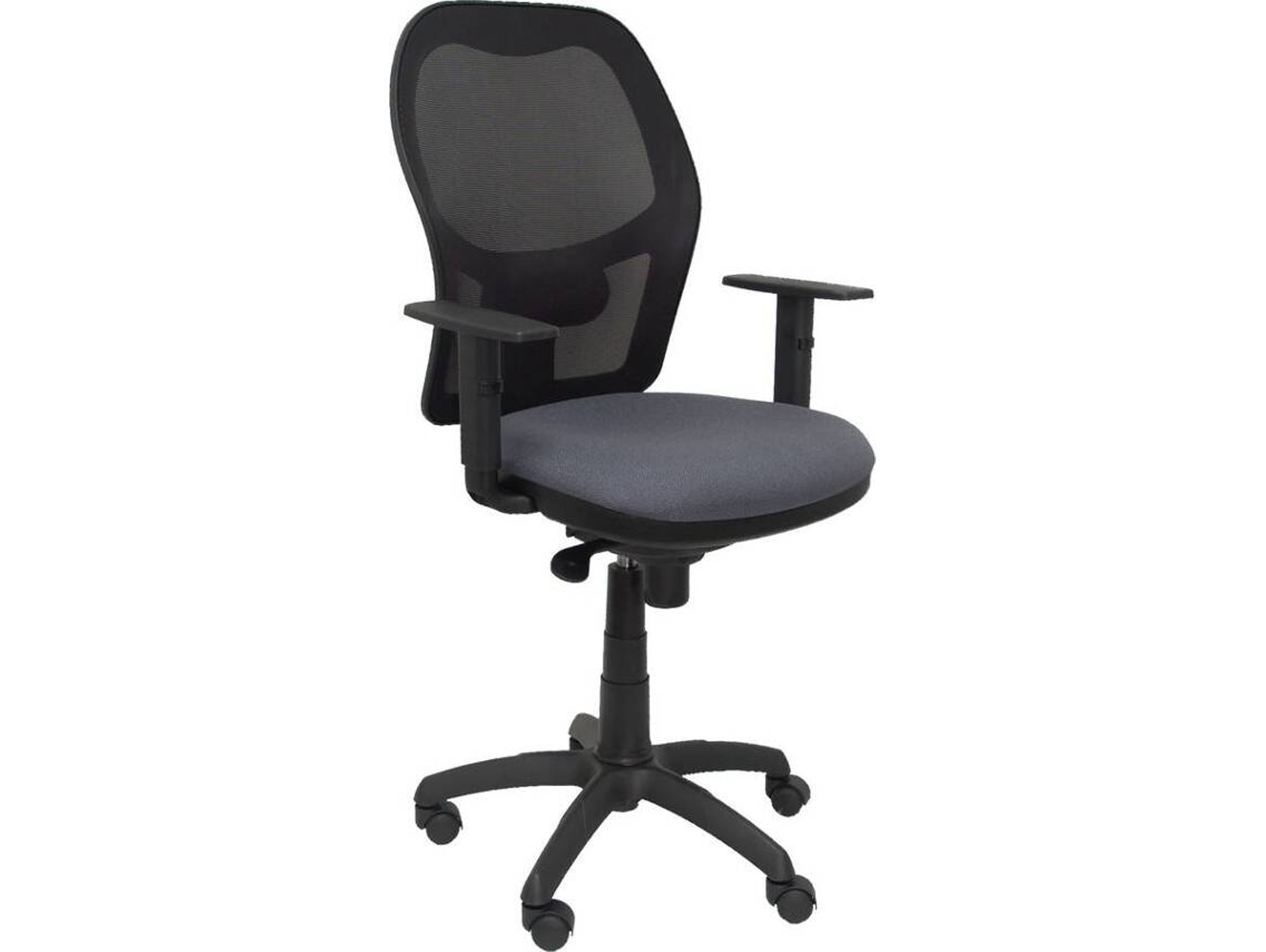 Silla de Escritorio Operativa PYC Jorquera Gris N (Brazos Ajustables - Malla)