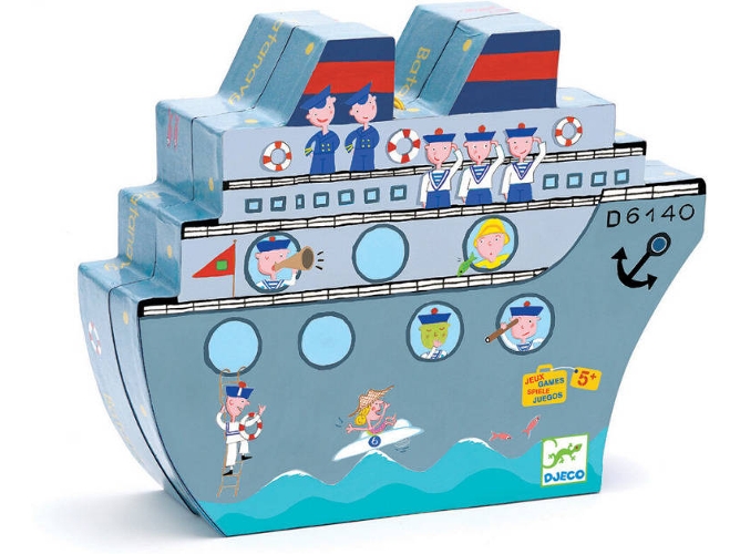 Juego de Mesa DJECO Batalla Naval Naviplouf (Edad Mínima: 5)