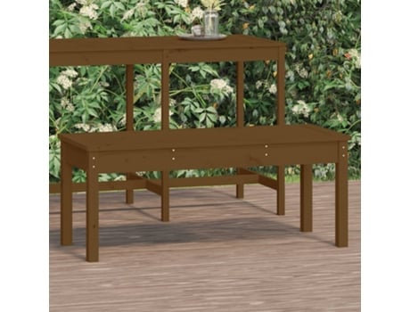 Banco De Jardín VIDAXL Marrón Madera (109x44x45 cm)