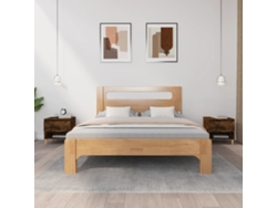Mesas Cabeceira LOVELY HOME Mesinha 2Pcs 50X46X50Cm Deriv. Madeira Carvalho Fumado