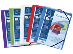 Carpeta de Esquina EXACOMPTA Kreacover Din A4 Pp Azul