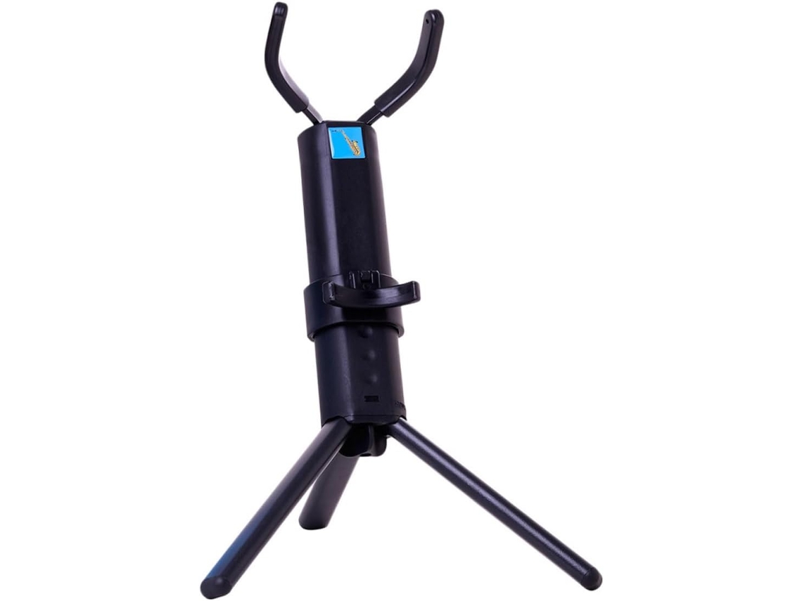 Soporte Plegable De Plástico Negro Para Un Almacenamiento Práctico Del Saxofón Alto: Gran Estabilidad Y Capacidad...