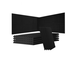 Conjunto de paneles de espuma acústica piramidal Tekmaquinas de 120 x 60 cm