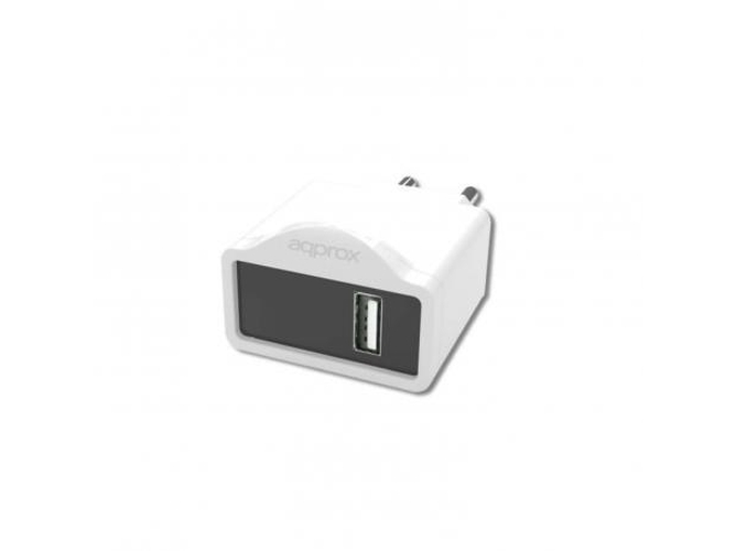 Cargador APPROX APPUSBWALL1W Blanco