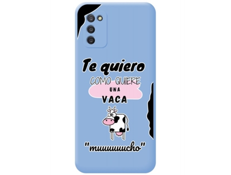 Carcasa Samsung Galaxy A03s TUMUNDOSMARTPHONE Silicona Líquida Dibujos Azul
