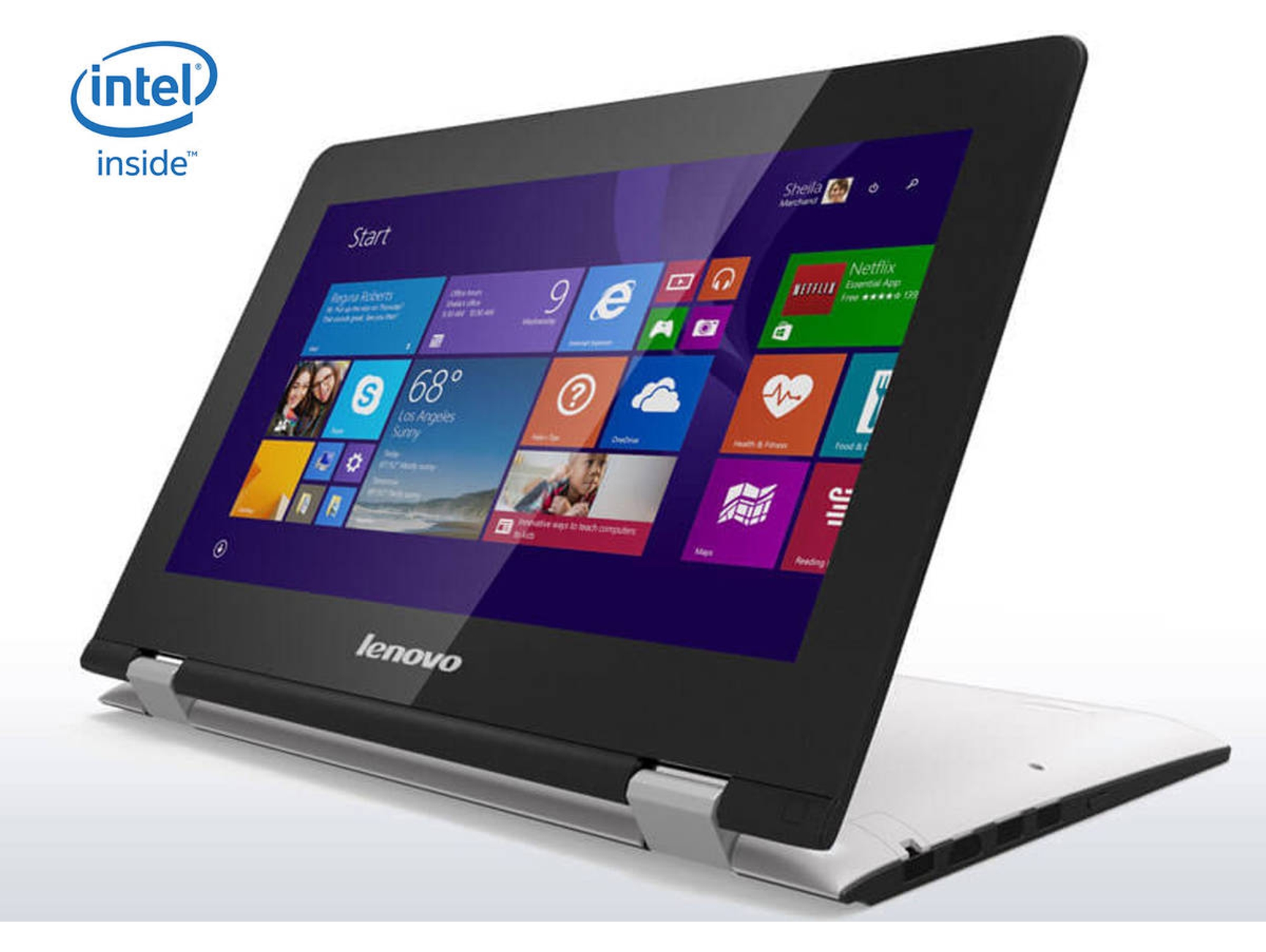 Portátil Convertible 2 en 1 Reacondicionado LENOVO Yoga 300-11 (Grado C - 11.6'' - Intel Celeron N3060 - RAM: 4 GB - 500 GB HDD - Intel HD 400)