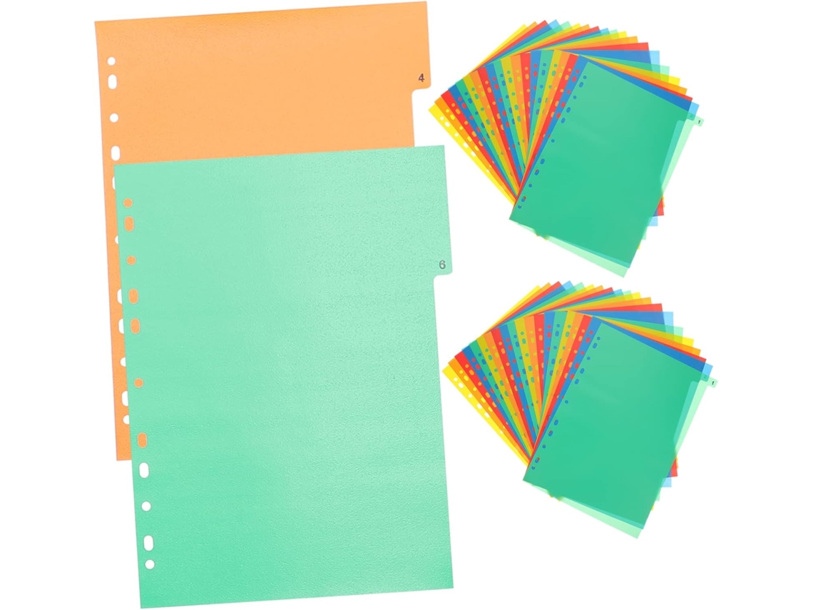Juego de 10 carpetas transparentes con barra deslizante, organizador de archivos para la escuela y la oficina.