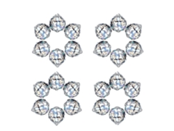 Juego de 24 bolas de cristal para colgar en ventanas, hogar y oficina, con colgantes en forma de arcoíris.