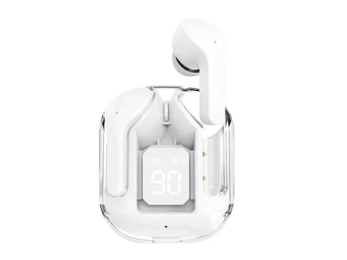 (blanco) Auriculares Inalámbricos Bluetooth Con Pantalla Led Y Sonido Estéreo Hi-fi