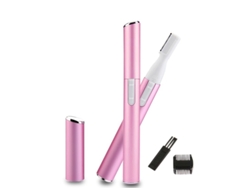Recortadora eléctrica de cejas, depiladora facial, para rostro y cejas - Rosa