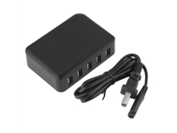 Cargador (carga Multi-dispositivo De Cinco Puertos, Uso De Escritorio Y Portátil)