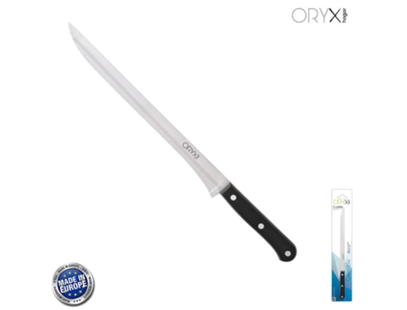 Cuchillo de Cocina Grenoble Jamonero Hoja Acero Inoxidable 25 cm Negro ORYX