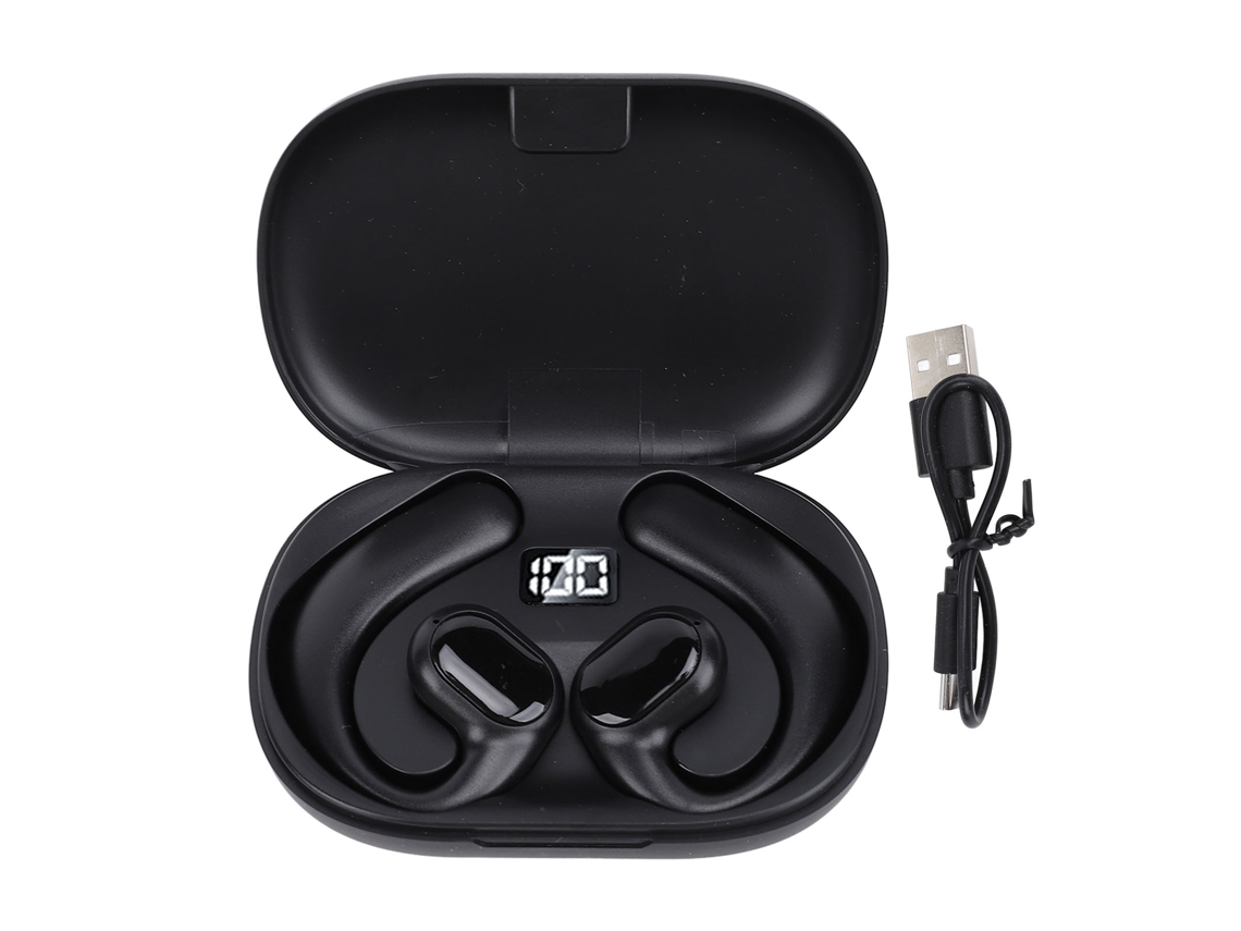 Auriculares Inalámbricos Bluetooth Con Resistencia Al Agua Ipx7, Conducción Ósea Y Graves Potentes Para Teléfono Móvil Y Tableta (negro).