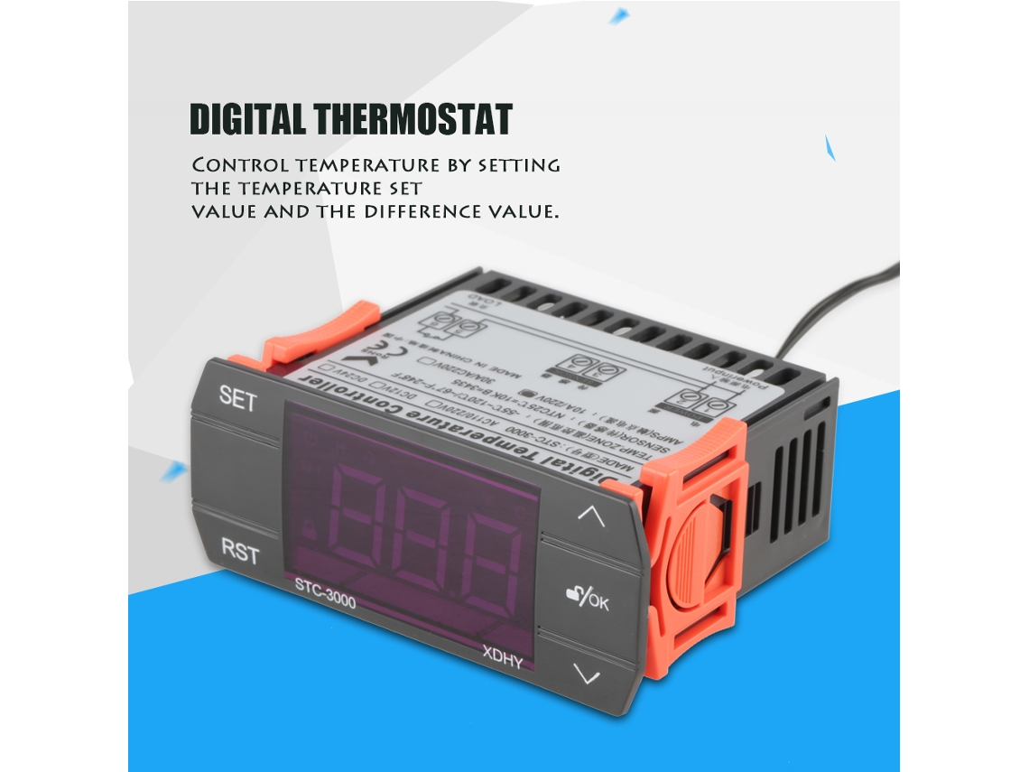 Controlador De Temperatura Digital Termostato 220v 10a Modos Calor Y Frío