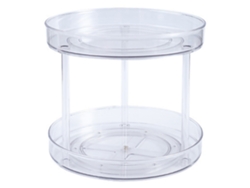 Organizador giratorio de dos niveles Susan Turntable 360° para especias y maquillaje.