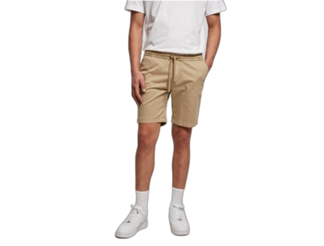 Pantalones Cortos para Hombre de Running URBAN CLASSICS (5XL - Algodón - Beige)