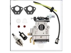 Carburador aplicável para desbaste 52cc 49cc 43cc Carbu Kit com junta, mangueira, vela de ignição e filtro de combustível