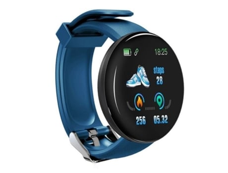 Smartwatch KLACK Kd18 con pantalla TFT 1.3 Frecuencia cardíaca Presión arterial y notificaciones Azul oscuro