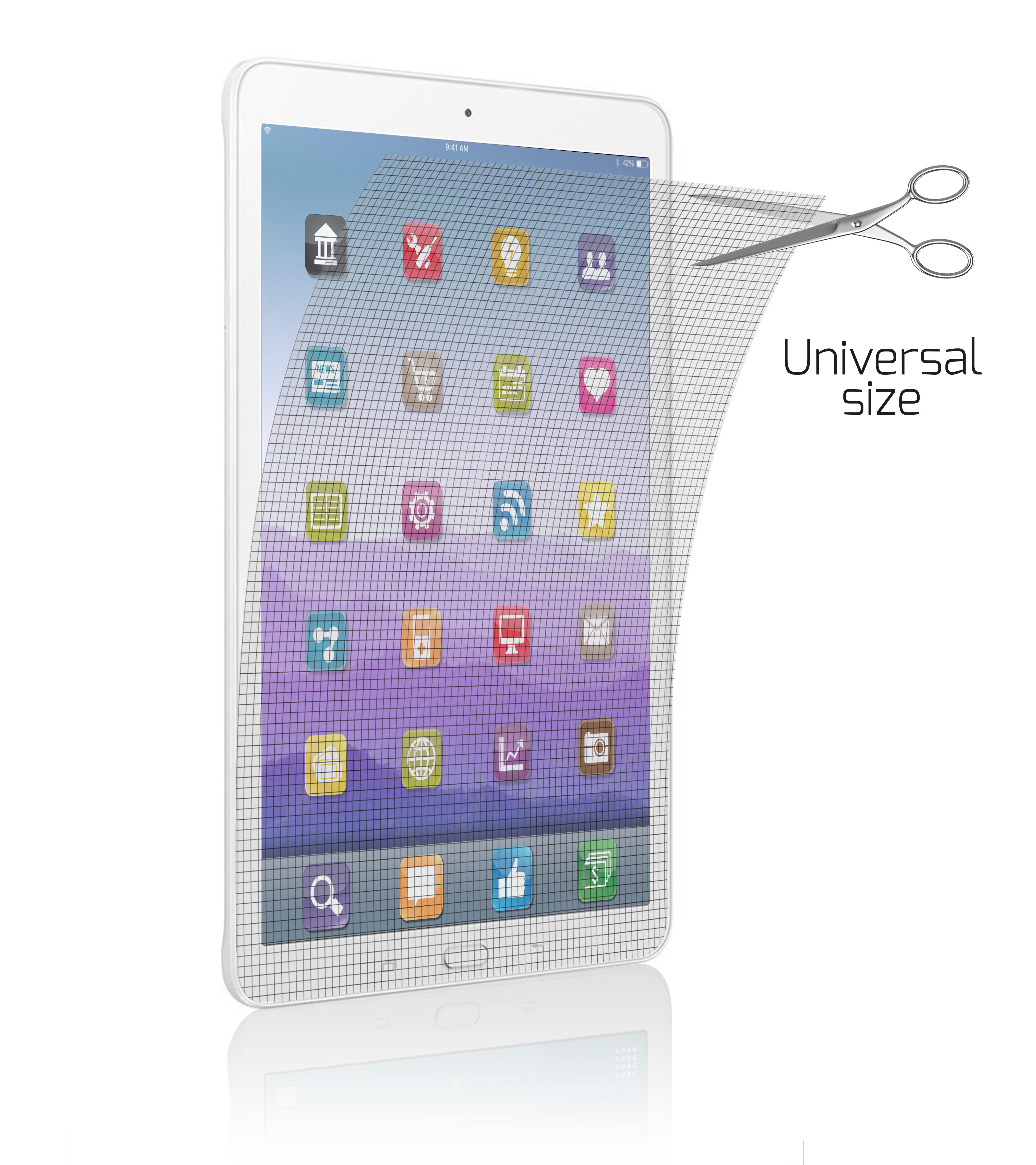 Port Designs 180641 protector pantalla universal tablet 10.1
