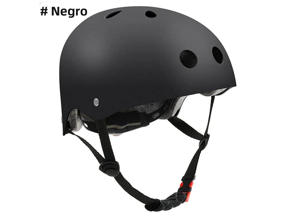Casco de bicicleta infantil, ajustable para niños pequeños y niños. Mdug (negro, talla S)