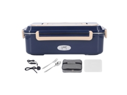 Caja De Almuerzo Eléctrica Acero Inoxidable 304 Sin Agua Frescura Larga Manejo Portátil 2 Rejillas Plug Uk 220v