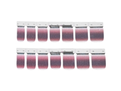 Pegatinas Autoadhesivas Para Uñas Con Efecto Degradado Y Purpurina - 14 Tiras De Esmalte De Uñas De Cobertura Total Para Uso Doméstico.
