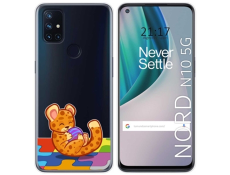 Carcasa OnePlus Nord N10 5G TUMUNDOSMARTPHONE Dibujos Transparente Multicolor