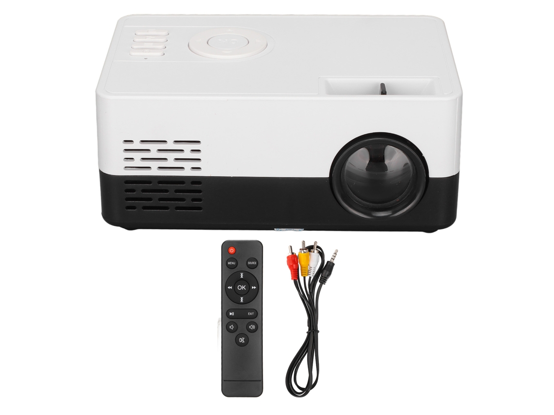 Proyector Portátil De Oficina En Casa Mini Led Con Vida De Perla De Lámpara De 30000h Hdr Con Enchufe Uk