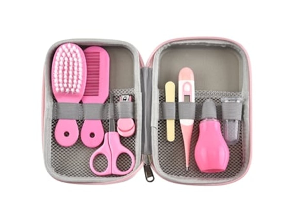 Kit De Cuidado Infantil Eva, Set De 8 Piezas, Azul (incluye Aspirador Nasal Y Cortaúñas)