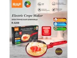 (rojo) Máquina De Crêpes Eurorule - Cracker Primavera - Multifuncional - Caldera Para Panqueques Para El Hogar - Electric Cake Bell