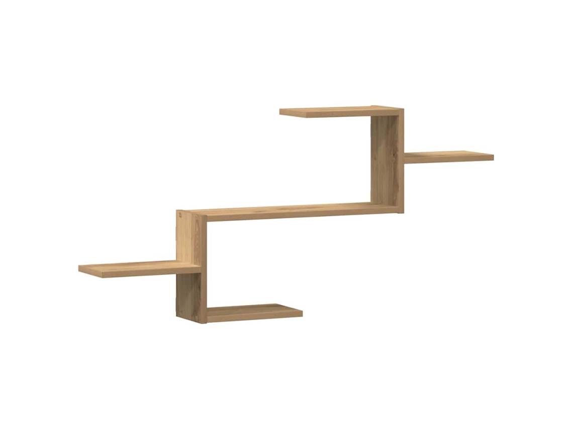 Maison Exclusive - Estante De Pared Madera Ingeniería Roble Artisian 104x15x49 Cm