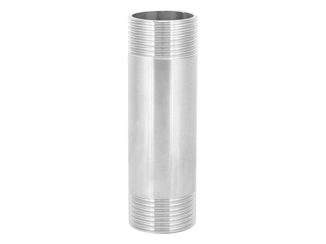 Conector de rosca NPT macho de 1 pulgada de acero inoxidable 304 para tuberías