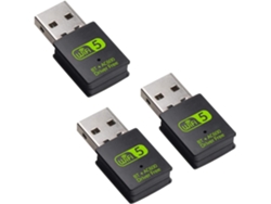 Adaptador Usb Wifi Bluetooth 3x, Receptor De Red Externo De Doble Banda De 600 Mbps, Dongle Para Pc