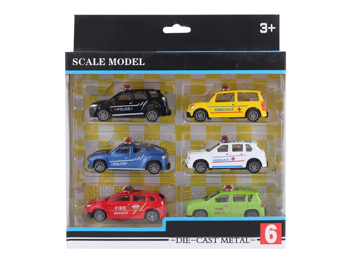 6 Piezas De Coche De Juguete De Aleación A Escala 1/60 Con Función De Retroceso Estilo F
