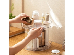 Estante De Almacenamiento Giratorio Doble Para Cosméticos, Cuidado De La Piel, Baño Y Cocina.