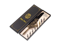 Juego De Pluma Estilo Steampunk Vintage Con 8 Plumillas Para Caligrafía Y Firma