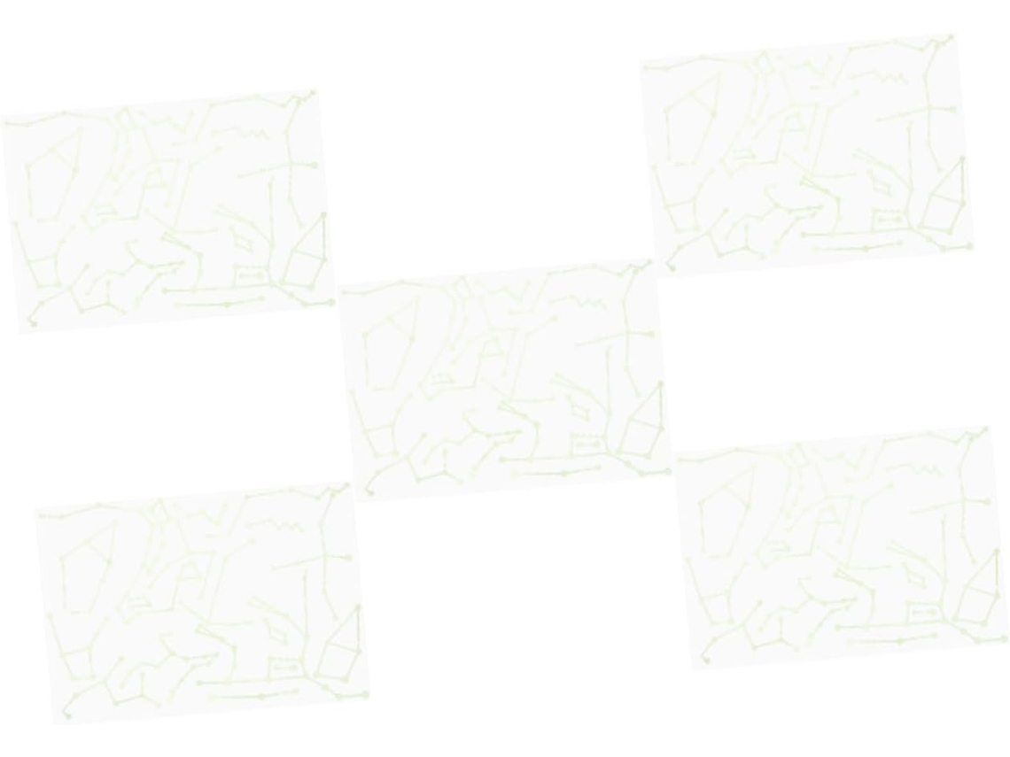 Juego De 5 Pegatinas De Pared Con Estrellas Nocturnas Para La Decoración Del Dormitorio.
