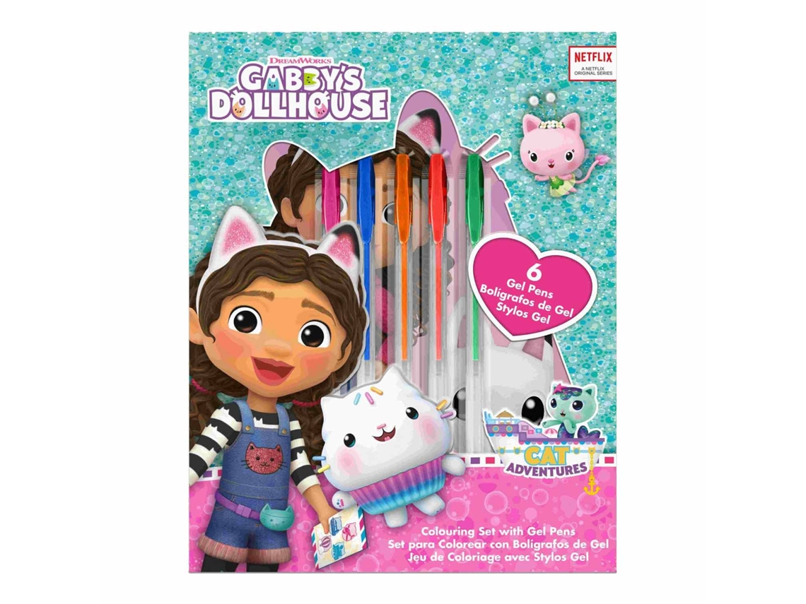 Libro De Actividades Con 6 Bolígrafos De Gel Gabbys Dollhouse Gd00064