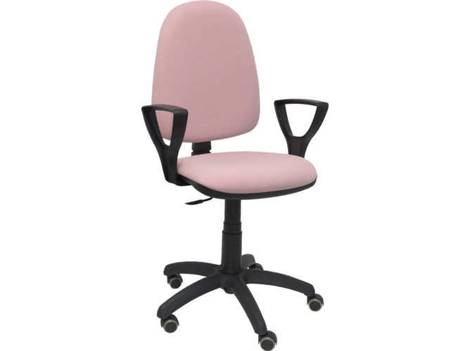 Silla de Escritorio Operativa PYC Ayna Rosa BF RP con ruedas antiarañazos (Brazos Fijos - Tejido)