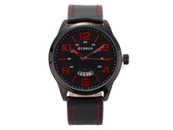 Reloj Moderno E Informal Con Pantalla Cuadrada, Correa De Nailon, Reloj De Cuarzo Para Hombre (rojo)