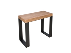 Consola extensible 90x40/290 cm Tecno Abeto Tinto estructura Antracita