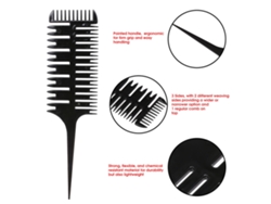Vlrla-profissional 3-way Sectioning Cabelo Dyeing Comb Para Salão
