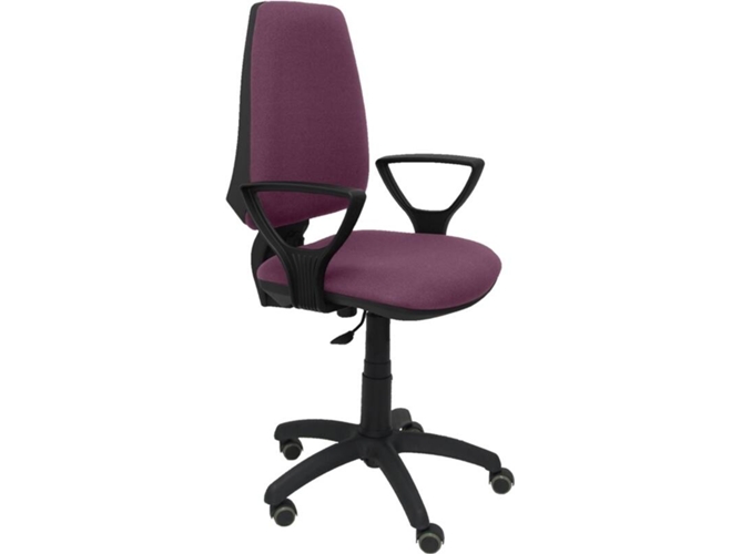 Silla de Escritorio Operativa PYC Elche CP Morado BF RP con ruedas antiarañazos (Brazos Fijos - Tejido)