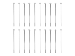 Tornillo hexagonal largo con borde M6x155 para rotor y estator de motor de generador (20 piezas)