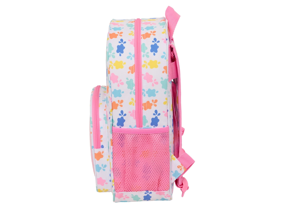 Mochila escolar de Peppa Pig (poliéster 300D multicolor, preescolar)