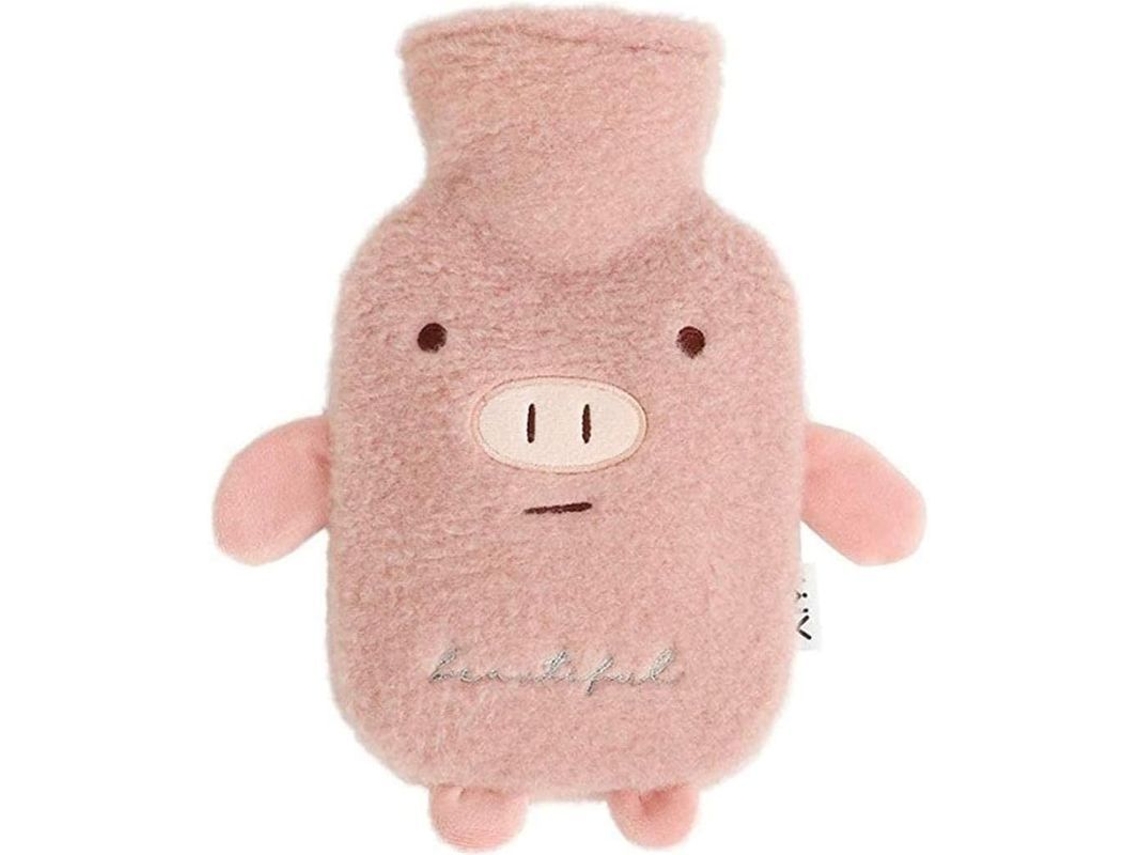 Bota De Agua Caliente Con Funda De Peluche Suave, Diseño Animal Bonito, Regalo Ideal Para Familia Y Amigos