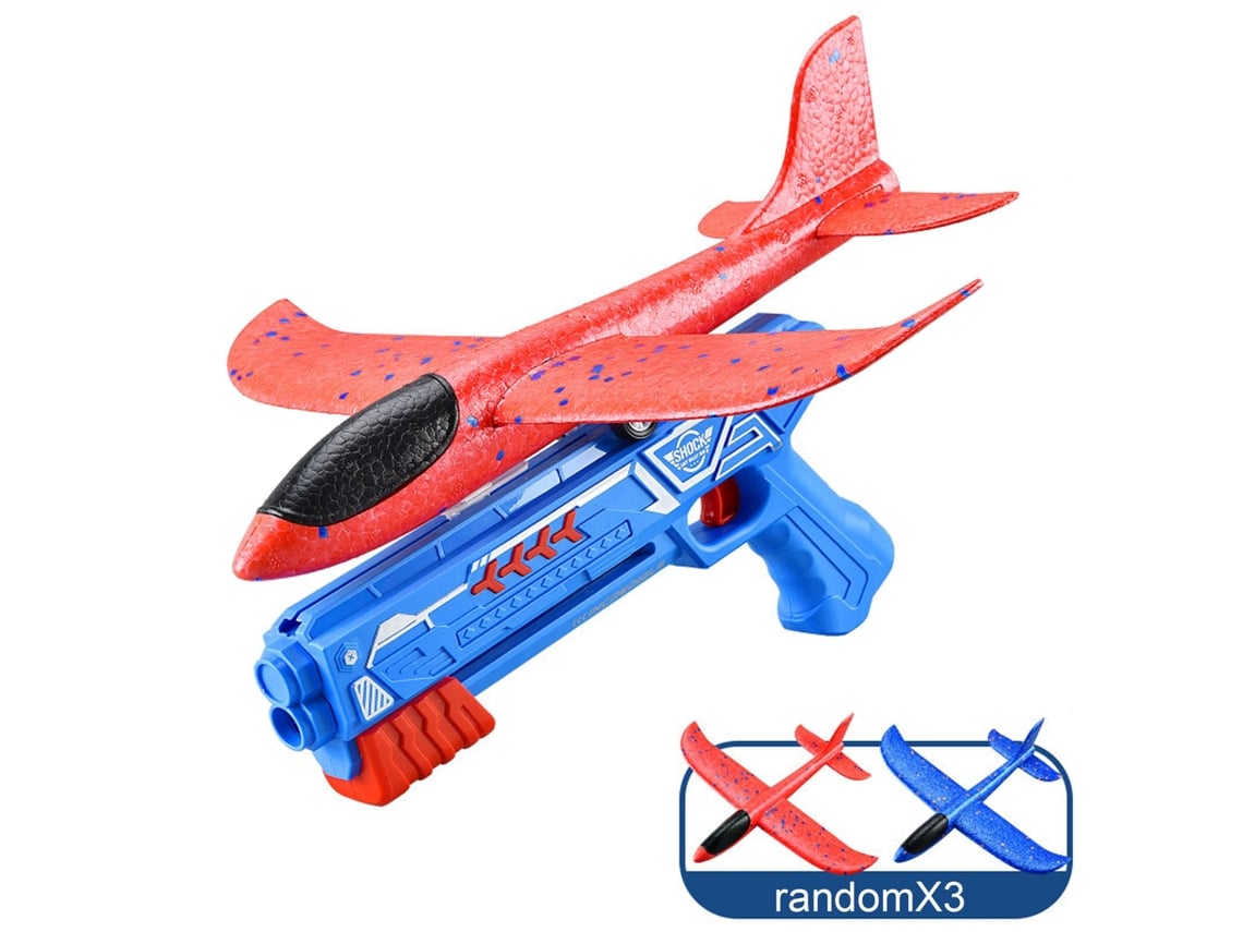Ats-juguete De Catsapulta De Espuma Con Luces Para Niños, Avión Lanzadera, Arma De Avión, Juguetes Al Aire Libre