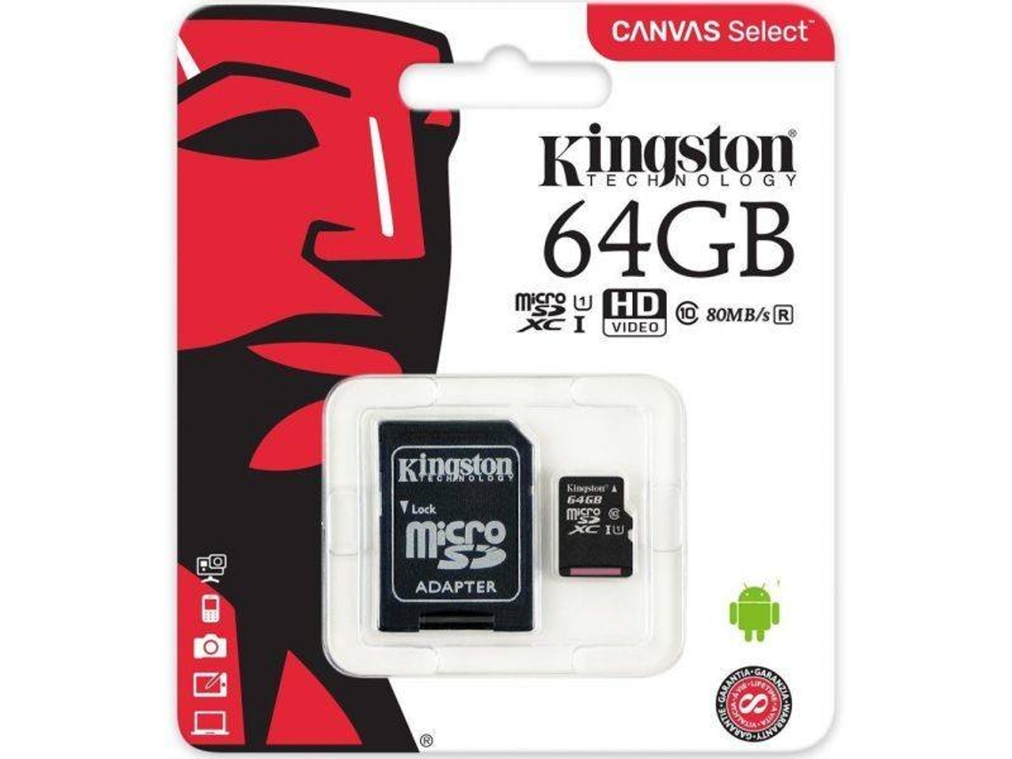 MICRO SD KINGSTON INDUSTRIAL 64 GB ADAP