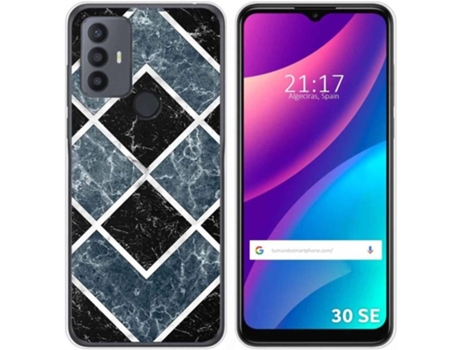 Carcasa para TCL 30 SE TUMUNDOSMARTPHONE Dibujos Mármol 06 Multicolor